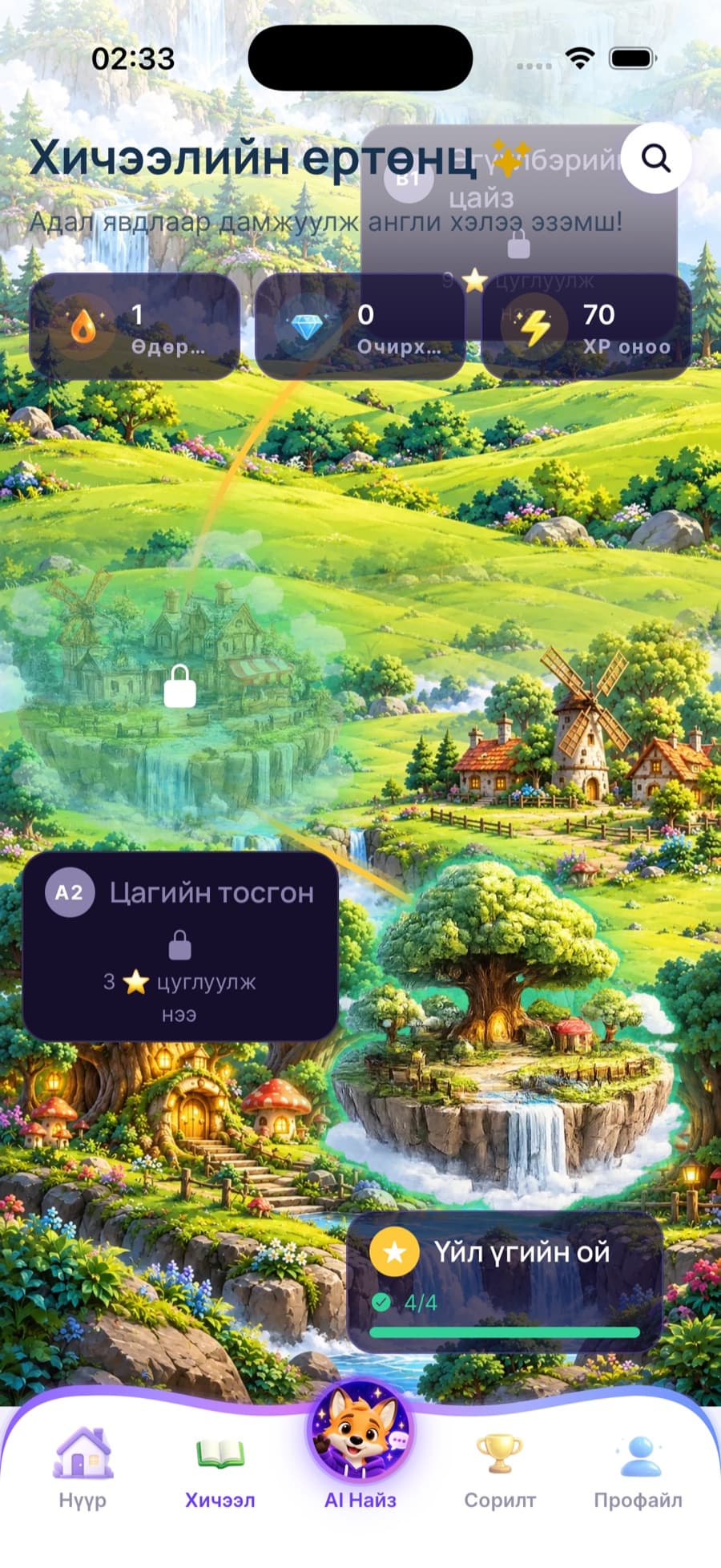 Lesson world map