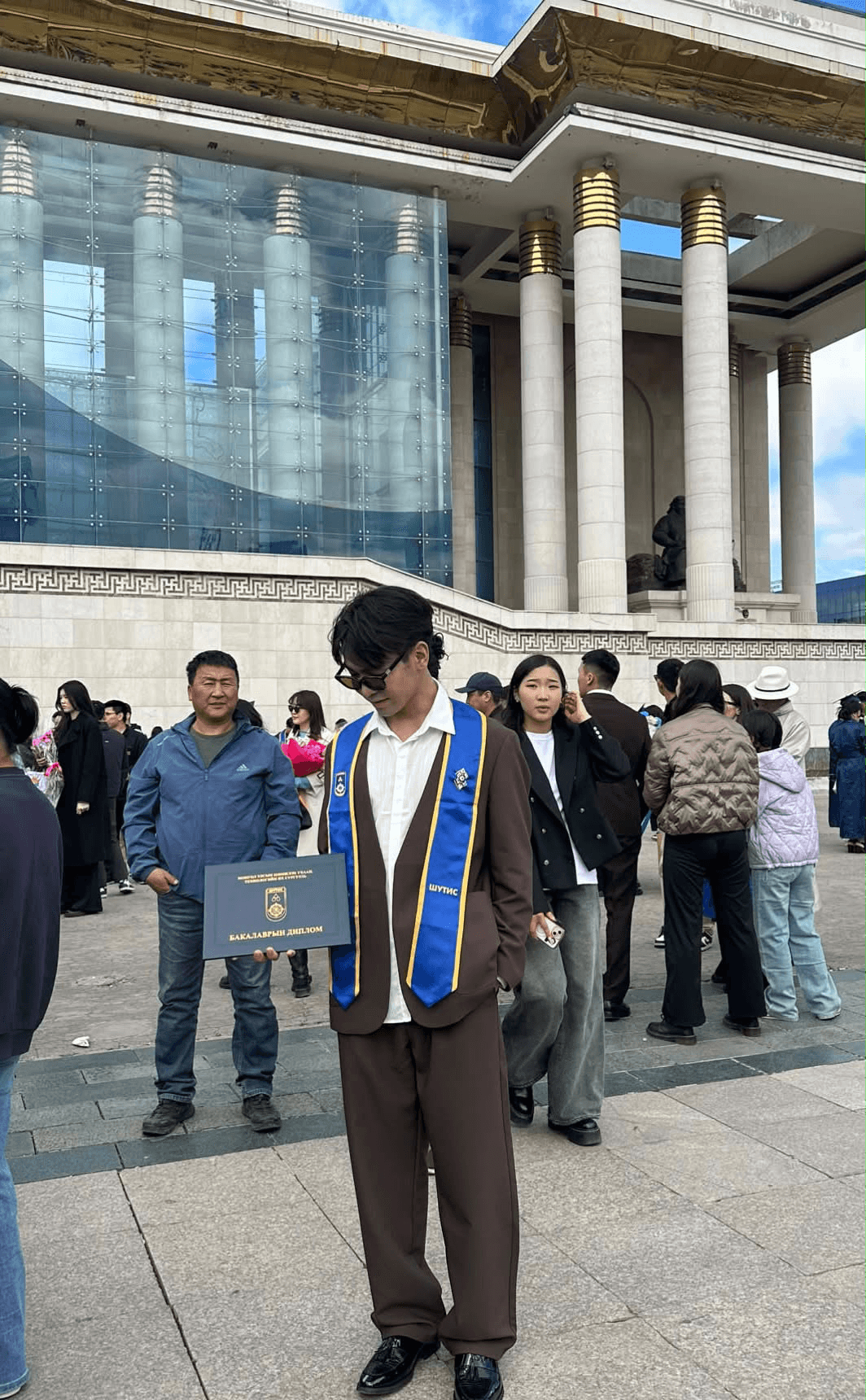 Batsaikhan on graduation day